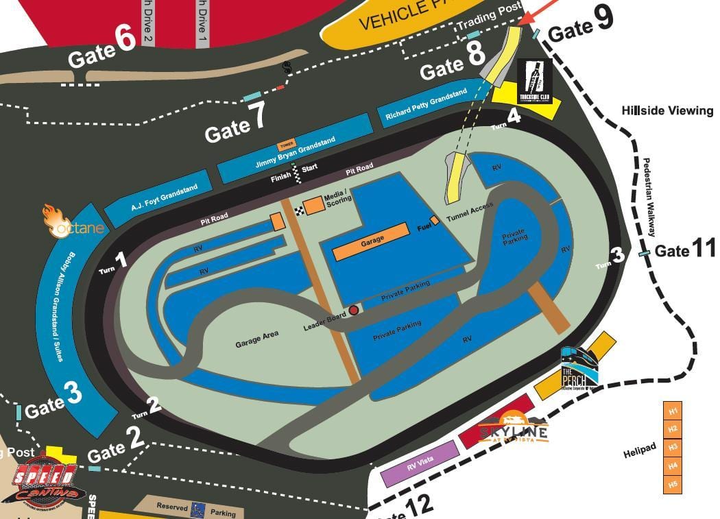 பீனிக்ஸ் raceway வரைபடம்